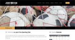 Desktop Screenshot of just4funsportingclub.com